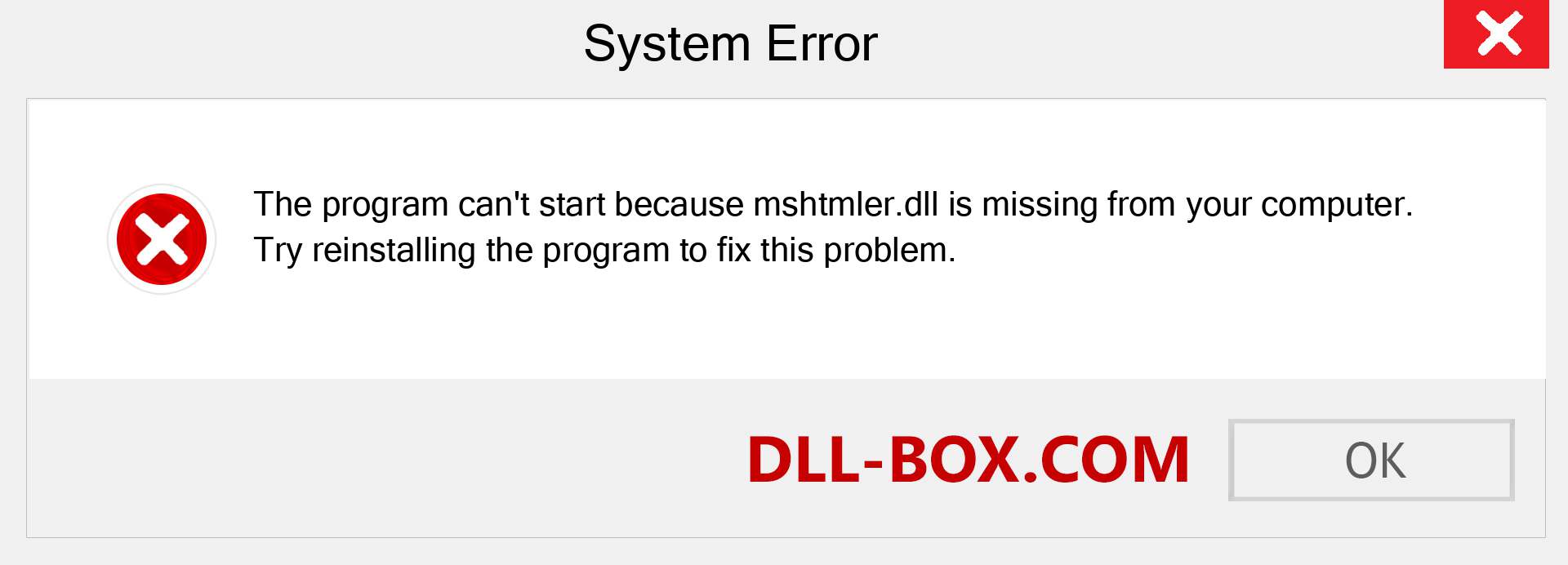  mshtmler.dll file is missing?. Download for Windows 7, 8, 10 - Fix  mshtmler dll Missing Error on Windows, photos, images